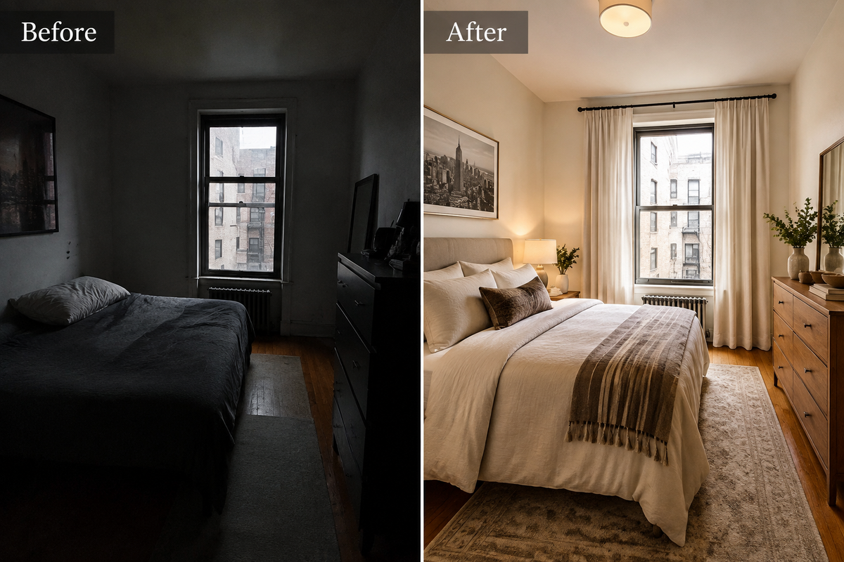 How Do Real Estate Photographers Handle Dark or Small Rooms?